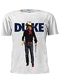John Wayne Cowboy The Duke T-Shirt, John Wayne T-Shirt, Cowboy-T-Shirt, Retro-Geschenk Tee M428, weiß, XXL