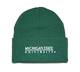 Mitchell and Ness Beanie Knit with NCAA Michigan State University Logo, G