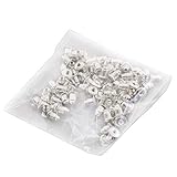Qinlee 100pcs Ohrring Stopper Kleine Verschlüsse Earring Backs Rücken Ohrstopper Ohrstecker Rückseiten Schmuck Stopper (silver)