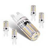 3W G9 LED Lampe,warmweiß 3000k LED Birne,Ersatz für 30W Halogenlampen,AC220V Led Leuchtmittel,360 Grad Winkel,nicht dimmbar Led Glühbirnen,Kein Flackern,5er Pack