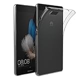 AICEK Huawei P8 Lite Hülle Case, Ultra-Clear P8 Lite Case Silikon Soft TPU Crystal Clear Premium Durchsichtig Handyhülle Schutzhülle Case Backcover Bumper Slimcase für P8 L