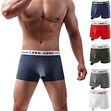 Zarupeng Herren Slips Sexy Elephant Bulge Boxer Briefs Shorts Unterhose Silky Closed Penis Sheath Transparente Unterwäsche String Tanga Bequem Gy