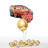 Ballonset DIY- Lightning McQueen - 35-teilig Tierwelt - gefüllt mit Helium für j