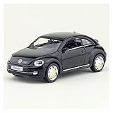 MHDTN Auto-Spielzeug-Kit Aus Metalldruckguss Maßstab 1:36 High Imitation Alloy Modellauto Für VW Käfer 2012 Metallauto Spielzeug Diecast Carcast Wunderbares Geschenk (Farbe : Schwarz)