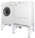 Doppel Untergestell für Waschmaschine und Trockner Sockel Podest Erhöhung