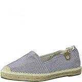 Tamaris Damen 1-1-24605-26 Flacher Slipper, Espadrille, navy stripes, 39 EU