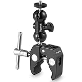 SMALLRIG Mini Magic Arm mit Super Clamp, Super Klammer, Stativ Clamp für DJI Ronin M, Kamerahalterung Klemme mit 360° Kugelkopfarm, Klemm Halterung Halter - 1138