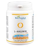 BioProphyl® L-Arginin Base mit 750 mg rein pflanzlichem L-Arginin ohne HCL mit Bioperine® - aus fermentativer, deutscher Herstellung - 120 pflanzliche Kap