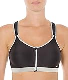 TriAction Damen Bügelloser Sport-BH Control Boost F, Gr. 80B, Schwarz (BLACK 04)