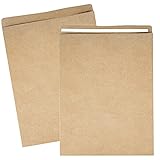 RUSPEPA Kraftpapier-Versandtaschen Selbstversiegelnde Umschläge Mailer - 25Er Pack - 25,5 X 3 X 33
