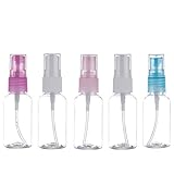 Reiseflaschen Probe Flaschen Sprühflasche Kosmetische Dispenser Spray Flasche Reise Kit Kunststoff Transparente Nebel Spray Beauty Container Set (30) 5 Stück