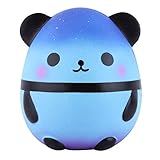 Anboor Squishies Panda Egg Galaxy Jumbo Slow Steps Squeeze Toy Stress Squishies Kawaii Toy for Kids Adults (Galaxy, Pack of 1)