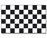 Zielflagge Fahne 90*150cm checkered black & white 85809