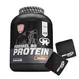 3kg Mammut Formel 90 Protein Eiweißshake - Set inkl. Protein Shaker, Powderbank oder Griffpolster (Cookies, Gratis Griffpolster)