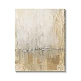 Stupell Industries Abstrakte Farbstriche im Used-Look, Beige und Grau, Horizont Kreise, entworfen von Courtney Prahl auf Leinwand, 40,6 x 50,8 cm, Hellb