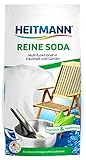 Heitmann Reine Soda 500g: Vielzweckreiniger für Haushalt, Küche, Bad und Garten - Zugabe zu Spül- und Putzmittel gegen unangenehme Gerüche - ideal bei Grünalgen an Steinplatten, Holzwänden, Z