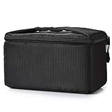 Koolertron Kamera Schutztasche,wasserdichte Stoßfest Gepolsterte Partition SLR Kameratasche für Sony Canon Nikon DSLR (Schwarz)