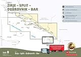 Sportbootkarten Satz 8: Adria 2 (Ausgabe 2021/2022): Zirje - Split - Dubrovnik - B
