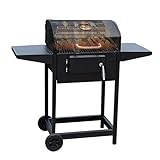 wantanshopping Holzkohlegrill Großer Grill im Freien Home Charcoal Grill Field Barbecue Tischg