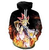 2021 NEUE YU GI OH Hoodie Yu GI oh Print Hoodies Sweatshirt Jacket Top Hoodies (Color : 5o, Size : XXL)