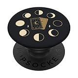 Mond Mondphasen Hexen Kartenlegen Wahrsagen Tarot Astrologie PopSockets mit austauschbarem PopGrip