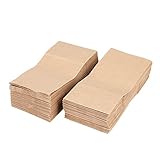Exanko 100 StüCke Kraft Papier TüTen Lebensmittel Tee Kleine Geschenk TüTe Sandwich Brot Taschen Party Hochzeits ZubehhR Verpackung Geschenk zum Mitnehmen Umweltfreundliche T
