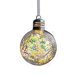 ikasus Glitzernde Weihnachtskugeln,Weihnachtsdeko zum Aufhängen,Christbaumkugeln Weihnachtsbaum Deko,Acrylkugeln DIY Kugeln,Individueller Weihnachtsbaumschmuck,für Dekorationen,Party,H