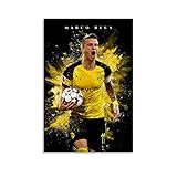 WEICHAO Poster, Motiv: Fußballspieler Marco Reus, dekoratives Gemälde, Leinwand, Wandkunst, Wohnzimmer, Poster, Schlafzimmer, Gemälde, 40 x 60