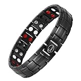 Jeroot Titan Magnetarmband,Herren Magnetische Armbänder für Arthritis Verschluss Armband Magnet Herren Gesundheit Magnetarmband Energetix (3500 Gauss)