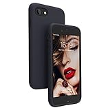 JASBON iPhone SE 2020 Hülle, iPhone 8 Hülle, iPhone 7 Hülle, iPhone SE/7/8 Silikon Handyhülle Schutzhülle Bumper Case Schutz vor Stoßfest/Scratch Cover für iPhone SE/7/8 Schw