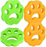 Haustier Haarentferner Tierhaarentferner 4 Pack Wiederverwendbarer Haarentferner Tierhaarentferner Entfernt Staub Fussel und Haare für Zuhause und Auf Reisen Waschtrockner Schwimmender B