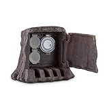 Waldbeck Tree Time - Außensteckdose, Gartensteckdose, Mehrfachsteckdose, 2 x Steckdose, Zeitschaltuhr, spritzwassergeschützt IP44, 5m Kabellänge, b