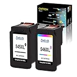 CMTECH Druckerpatronen 545 546 XL Multipack PG-545 XL Tintenpatronen CL-546 XL Remanufactured für Pixma TS3150 TS3151 MG2550 MG2950 MG2555 MG2950S MX495 TR4550 MX490 TS305 MG3050 (Schwarz,Farbe)