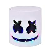 HENGBANG DJ LED-Maske - Musikfestival Vollkopfhelm Leuchten Cosplay Maske für Halloween Party Thanksgiving Weihnachten Hallow