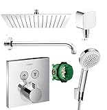 Hansgrohe Shower Select Thermostat Unterputz Duscharmaturenset Duschteller 30