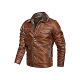 Herren Motorradjacken Herbst und Winter Wear Mittellang Stehkragen Vier Taschen Herren Motorrad Lederjacken Multi-Zip Boutique Britische Lederjacken Punk Slim Lederjack