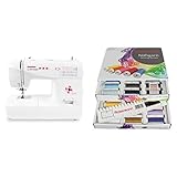 Gritzner Dorina 333 Freiarm-Nähmaschine - mit dem Starterset sofort loslegen und super Ergebnisse nähen (Dorina 333 + Ackermann Nähgarn-Box (Weiß))