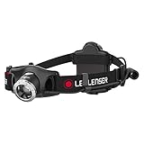 Ledlenser H7R.2 LED Stirnlampe, fokussierbar, wiederaufladbar, mit Akku, schwenkbarer Kopf, 300 Lumen, 160 Meter Leuchtweite, 30 Stunden Leuchtdauer, inkl. Akkusatz, USB-Kabel und USB-Netzteil, 1 Stk