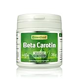 Beta Carotin, 10000 iE, hochdosiert, 180 Tabletten, vegan – Vorstufe von Vitamin A (schöne, gesunde Haut; gute Augen). OHNE künstliche Zusätze. Ohne Gentechnik