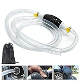 PobbXenn Umfüllpumpe Kraftstoffpumpe Handpumpe Wasser, Benzin Pumpe, Absaugpumpe Wasser, Flüssigkeits Förderpumpe Manuelle für Diesel Flüssiges Aquarium Lösungsmittel mit insgesamt 2M S