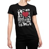 T-Nerds - I Love Miyazaki - Damen T-Shirt XL