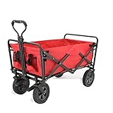 JLKDF Klappwagen Trolley, Tragbarer zusammenklappbarer Rollwagen mit Bremsrädern, für Outdoor Camping Garten Strandpark Shopping Festival Garten Konzerte Haustiere,R