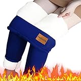Bluelucon Hose Fleece Damen Thermoleggins Jogginghose Thermo Pants Winter Warme Leggings Thermoleggins Jogginghose High Waist Leggins Strumpfhose Warme Leggings Pants Fleece Sweatp