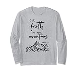 Bibel Spruch our faith can move mountains Geschenk Bibelvers Lang