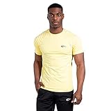 SMILODOX Herren T-Shirt Ripplez - Slim fit Kurzarm Oberteil mit Rundhals, Größe:L, Color:Gelb