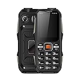 Dpofirs Senioren Handy Dual SIM Handy mit EZFM und Headset Kabel 2G GSM Handy 3200 mAh Akku Lange Standby Zeit für ältere Menschen(Schwarz)