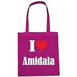Tasche I Love Amidala Größe 38x42 Farbe Pink Druck W
