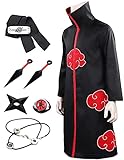 Yiomrmery Black Cape Cosplay-Kostüme, Halloween-Party Cosplay-Kostüme Uniform Langrobe für Erwachsene (XXL)