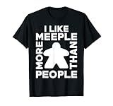 I like meeple mehr als Menschen T-Shirt für Spiel Liebhab