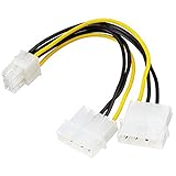 N.C. Doppelkabel PCI-Express 6-Pin 2 x Molex-Steck